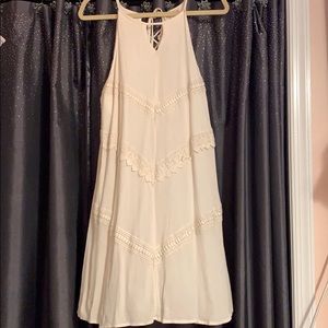 White embroidered dress!
